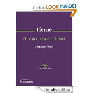 Piece In G Minor   Clarinet Sheet Music Gabriel Pierne  