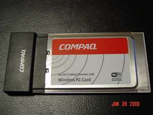 COMPAQ WL110 WIRELESS LAN PC CARD PCMCIA 802.11B WIFI  