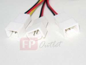 pin PC Case Fan 1 to 3 Y Adapter Splitter Power Cable  