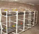 Lot of10 vintage Parrot cages w/rolling stands Stainless Steel ? Pick 