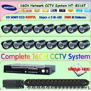   sony ccd cameras h.264 net 16ch dvr with 1000gb hdd ht 8116t Camera