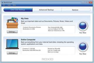 Roxio BackOnTrack 4 restores crashed system and guards against 
