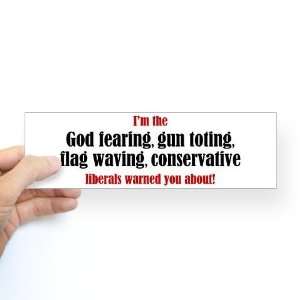  Conservative List Christian Bumper Sticker by  