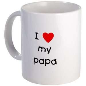 love my papa Dad Mug by  