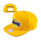 NBA Los Angeles Lakers Mitchell and Ness Yellow Snapback Hat Cap M&N 