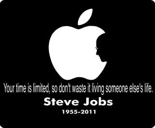 Remember Steve Jobs Silhouette Apple Computer Founder VISIONARY Quote 