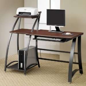   Wood/ Metal Contemporary Computer Desk 800248 Furniture & Decor