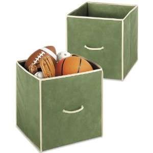 Storage Collapsible Cubes Set Of Two Sage 