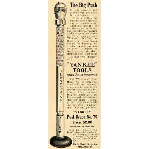  1914 Ad Push Brace No 75 Yankee Tools North Brothers 