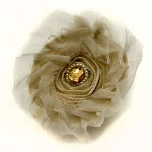  Laliberi Pin and Clip Flower, Round Lace and Pearl Arts 