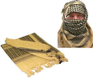   Sand Military Shemaugh Arab Keffiyeh Scarf Deluxe Cotton Head Scarves