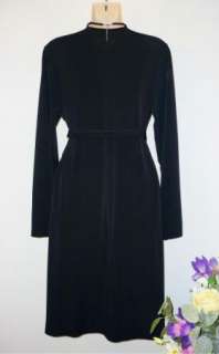 LIZ LANGE Maternity Black Wrap Dress Tie Sash Size M  