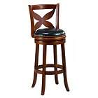 New 30 inch Oak Bar Counter Swivel Stool with Back Arms  