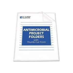   Line Antimicrobial Clear Project Folders (62137)