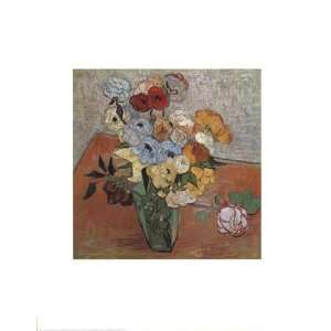  Roses and Anemones by Vincent Van Gogh 16x16 Kitchen 