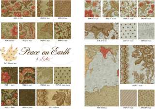 PEACE ON EARTH Moda PATCHWORK Fabric FQs or 54 Yardage  
