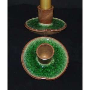  Forest Green Taper Holders by Nicole Whitney