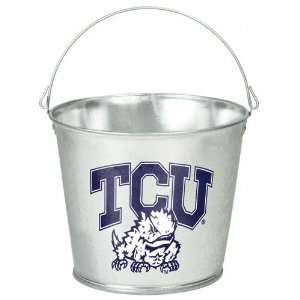  TCU Horned Frogs Bucket 5 Quart Galvanized Pail Sports 