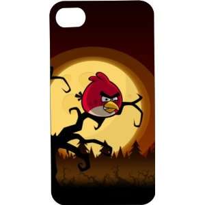 White Hard Plastic Case Custom Designed Angry Bird Halloween Scene 