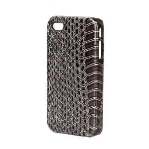   Snake Skin Print Dark Gray Hard Cover Cell Phone Case for Apple iPhone