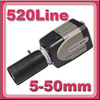 CCTV Security 520 TV Line Color Box Camera 5 50mm lens  