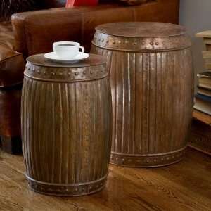  Fluted Round Barrel in Copper (Set of 2)