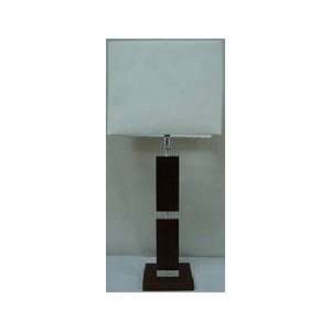  Lite Source LS 21384 1 Light Dark Walnut Table Lamp