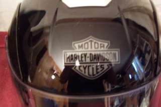 Harley Davidson stealth flame helmet/leather case small  