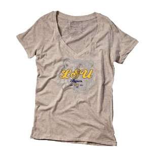  LSU Tigers Louisiana State Womens V Neck T Shirt Sports 