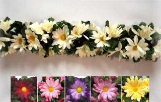 CREAM Daisy Garland Wedding Arch Decor Silk Flowers  