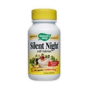  Silent Night w. Valerian 440 mg 100 Capsules   Natures 