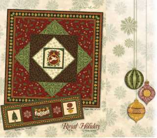 ROYAL HOLIDAY TABLE RUNNER & TOPPER   2 Quilt PATTERNS  