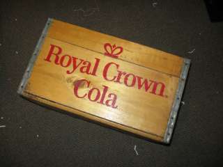 Vintage Royal Crown Diet Rite Cola Delivery Crate Box Wood Decore 