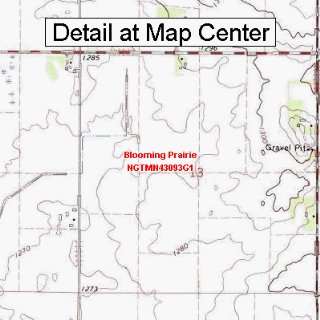 USGS Topographic Quadrangle Map   Blooming Prairie, Minnesota (Folded 