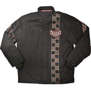  Fly Racing Station Jacket   Small/Black/Brown Automotive