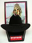 Stetson Cowboy Hat 4x Beaver Fur Felt Black Carson