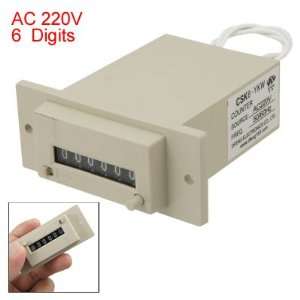  Electrical Calculation 6 Digits AC 220V CSK6 YKW Counter 