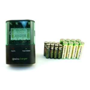   Battery Charger with 8 AA and 8 AAA Batteries Electronics
