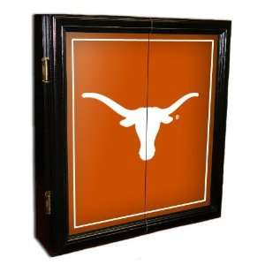 Texas UT Longhorns Mvp Dart Cabinet W/Bristle Board  