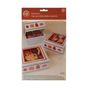  Wilton Cupcake Box 3/Pkg Autumn 4 Cavity; 6 Items/Order 