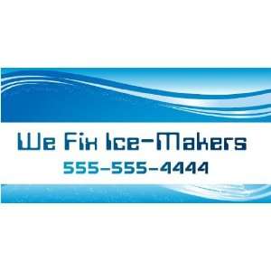  3x6 Vinyl Banner   We Fix Ice Makers 