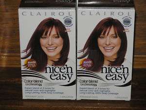 New 4 Clairol Nice N Easy Hair Dye Color 113A Nat Dark Burgundy Brown 