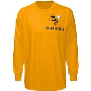  Georgia Tech Yellow Jackets Gold Keen Long Sleeve T shirt 