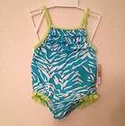   Swim Suit Ruffles NEW NWT Blue Bright Green UPF 40+ Carters $24 CUTE