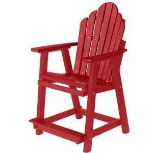  Cozi Back Counter Chair   Scarlet Red Patio, Lawn 