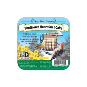  Pine Tree Farms 1201 Sunflower Heart Suet Cake, 12 Ounce 