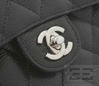 Chanel Black Quilted Caviar Leather Classic Mini Flap Bag  