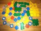   Tikes Wee Waffle Blocks 4 Lot 55+ pastel roads house home trees cars