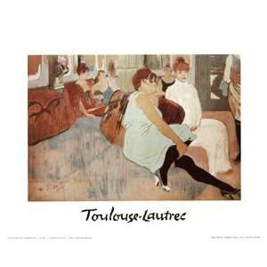  Salon in Rue de Moulins by Henri de Toulouse Lautrec 12x10 
