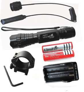   CREE T6 LED 1000LMS Tactical Flashlight Torch 3000Mah Battery Hunting